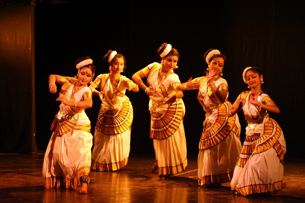 Indian girls dancing